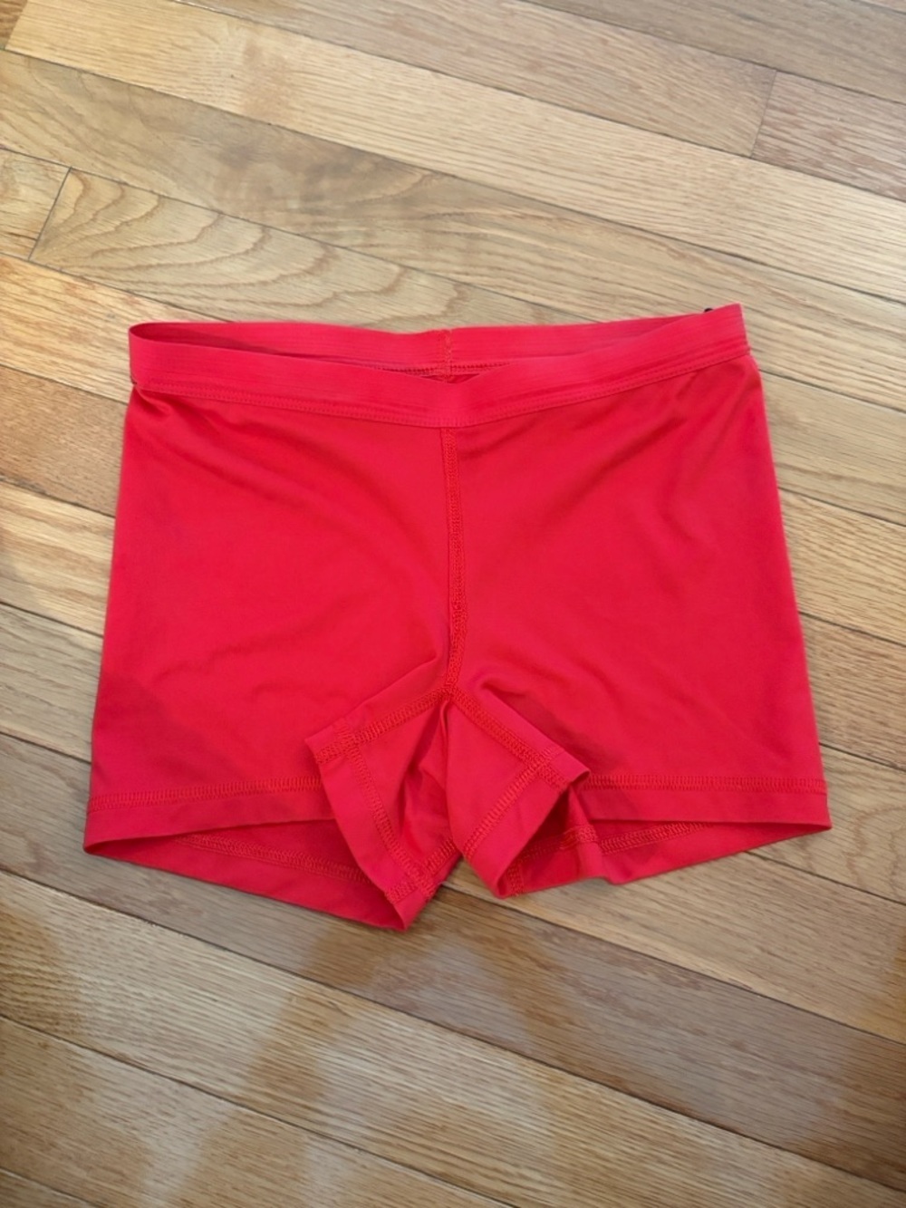 Nike Women's Red Athletic Bike Shorts
